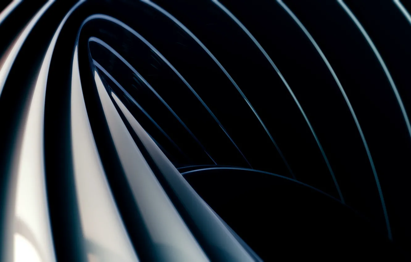 Photo wallpaper line, abstraction, graphics, the volume, render