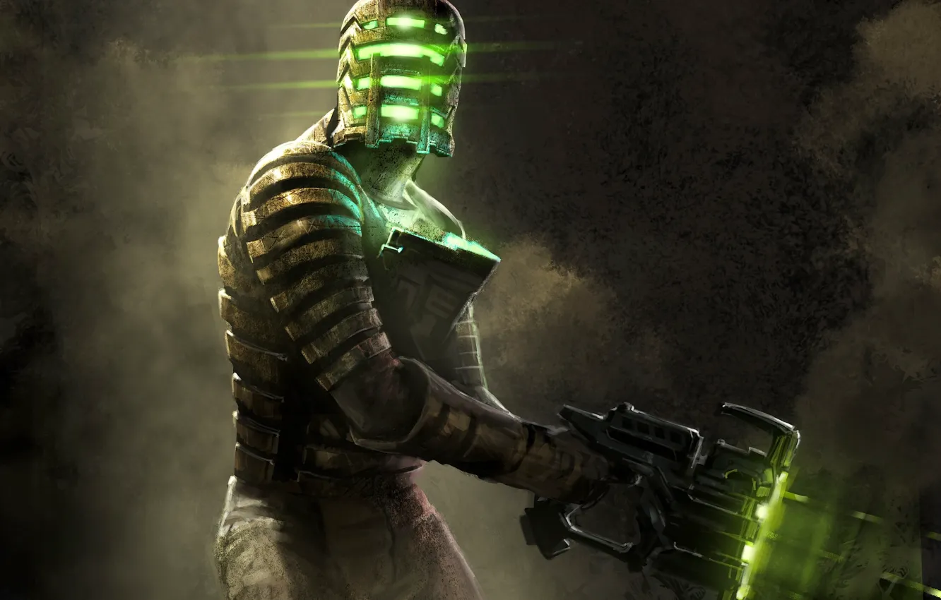 Photo wallpaper weapons, helmet, male, dead space, Isaac Clarke, Isaac Clarke