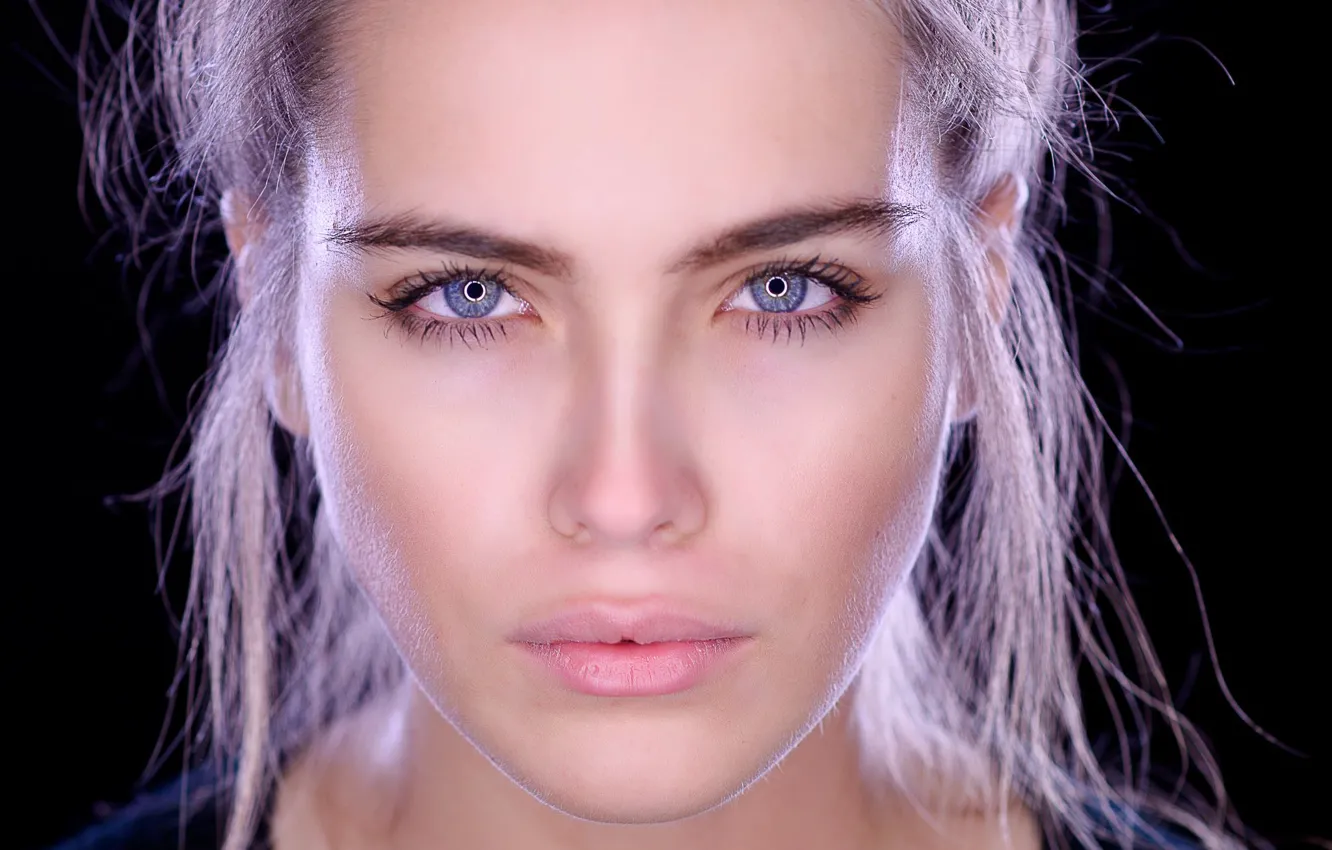 Photo wallpaper look, face, portrait, Mike Mor, Alina Eliyah Buligin