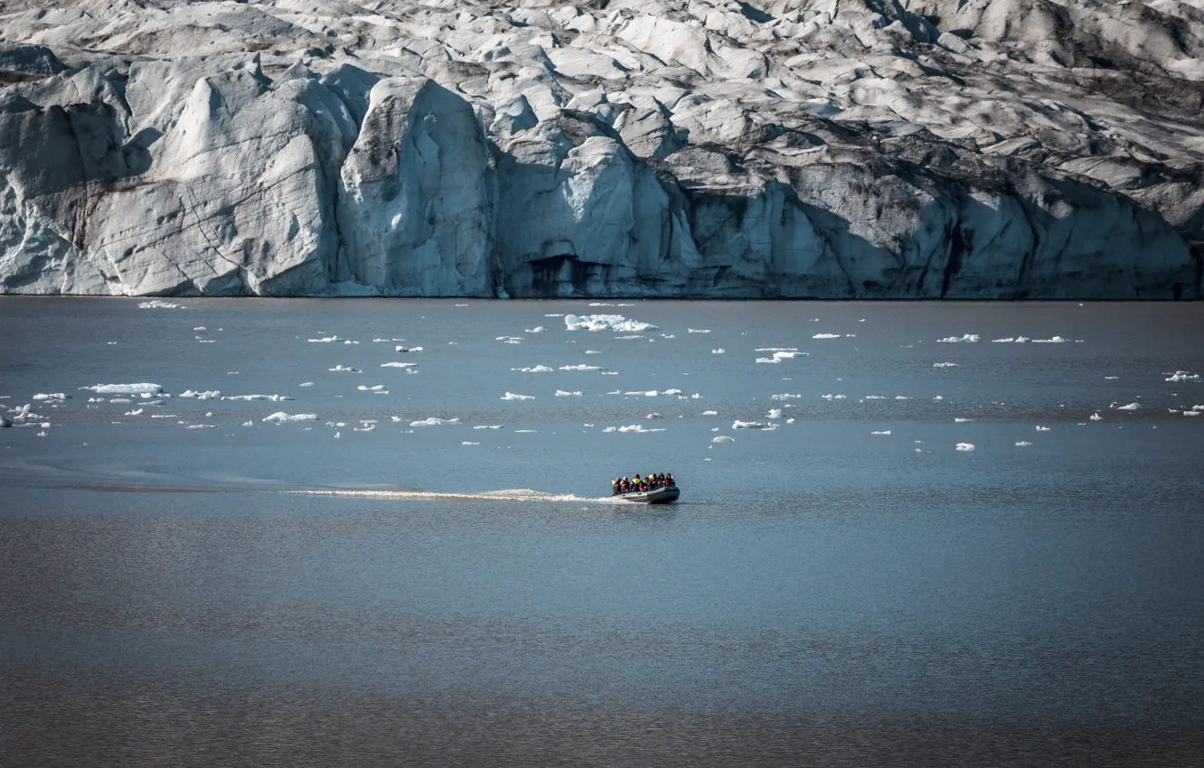 Photo wallpaper ice, sea, Iceland, Auster-Skaftafellssysla