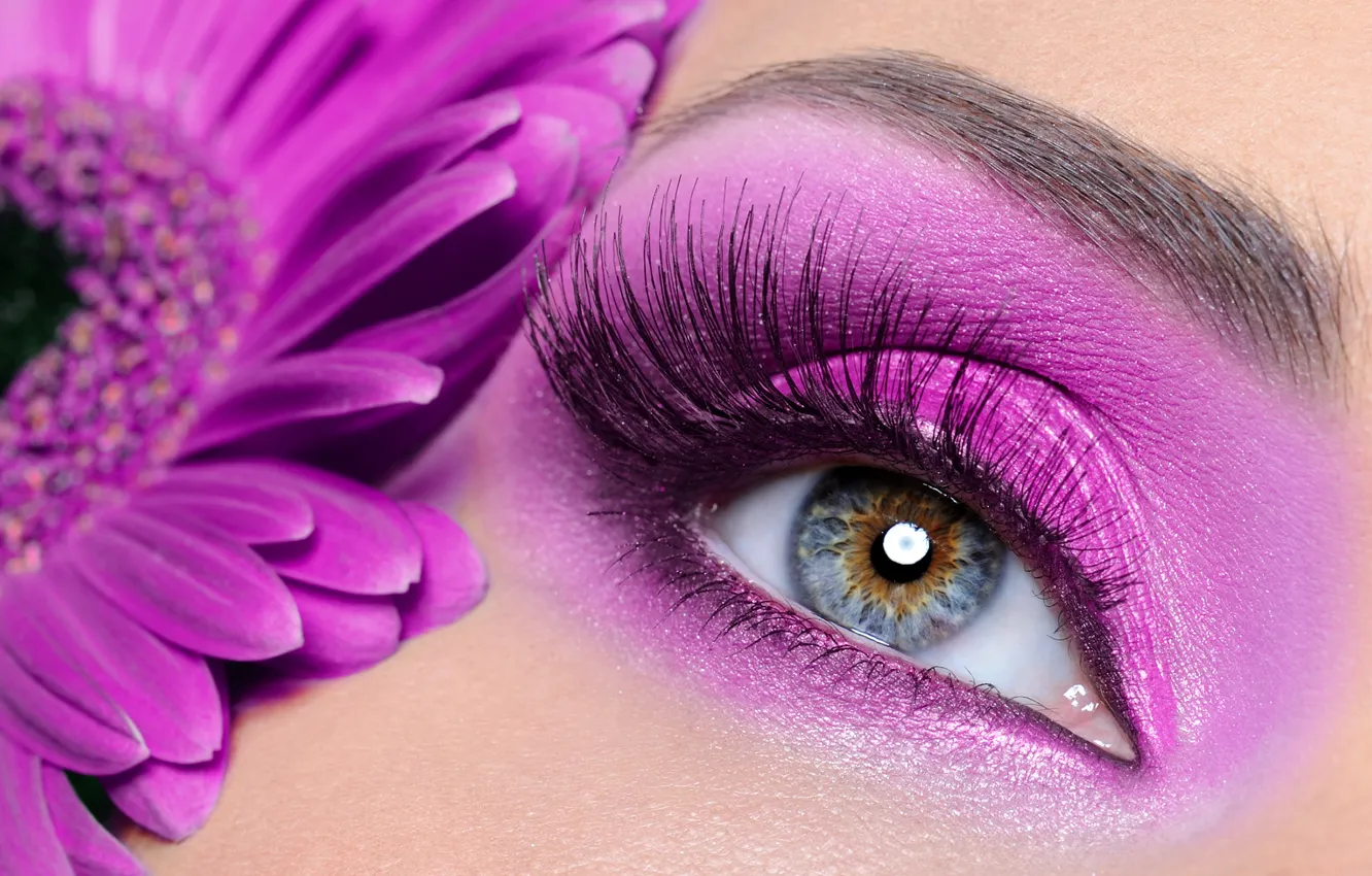 Photo wallpaper girl, face, eye