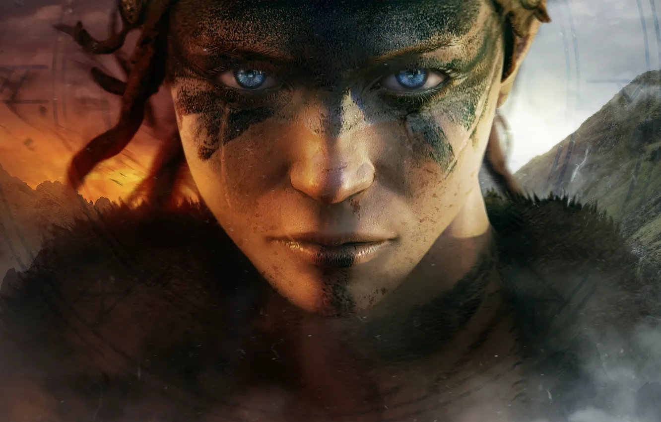 Photo wallpaper girl, Ninja Theory, Bright blade