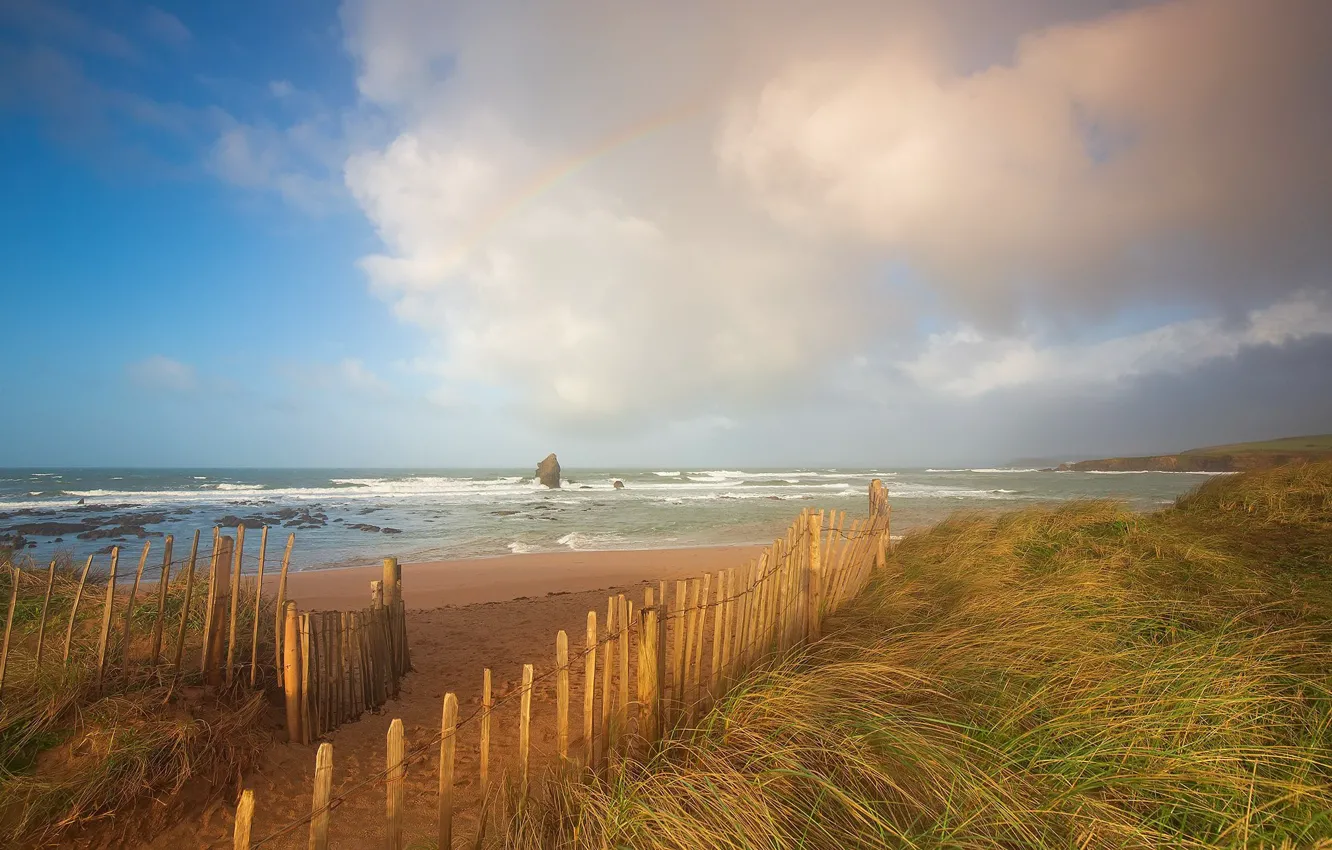 Photo wallpaper sea, beach, shore