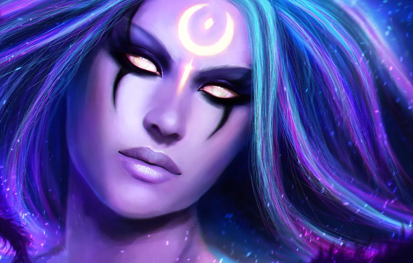 Photo wallpaper dark, League of Legends, LoL, Diana, Valkyrie, Scorn of the Moon