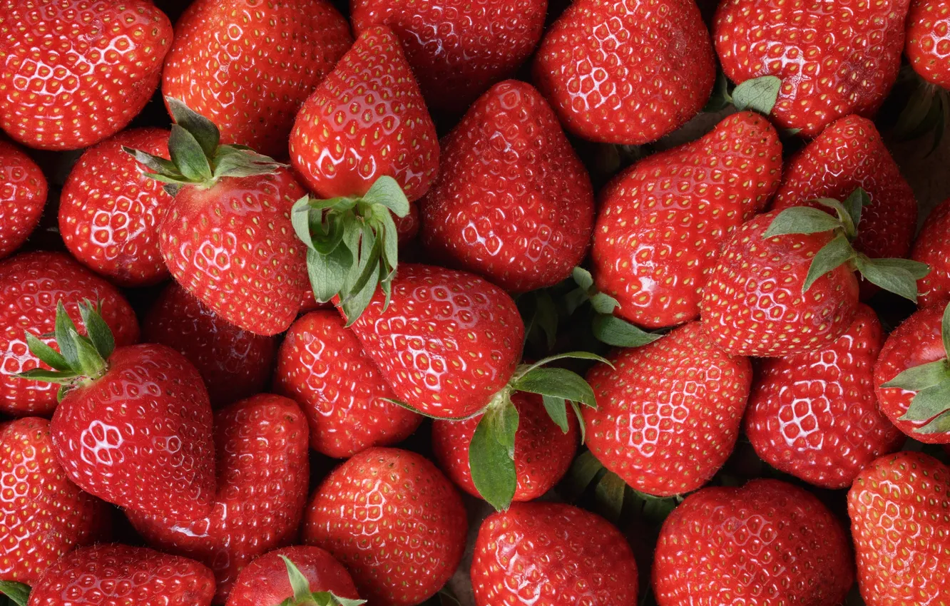 Photo wallpaper berries, background, strawberry, strawberry, fresh berries