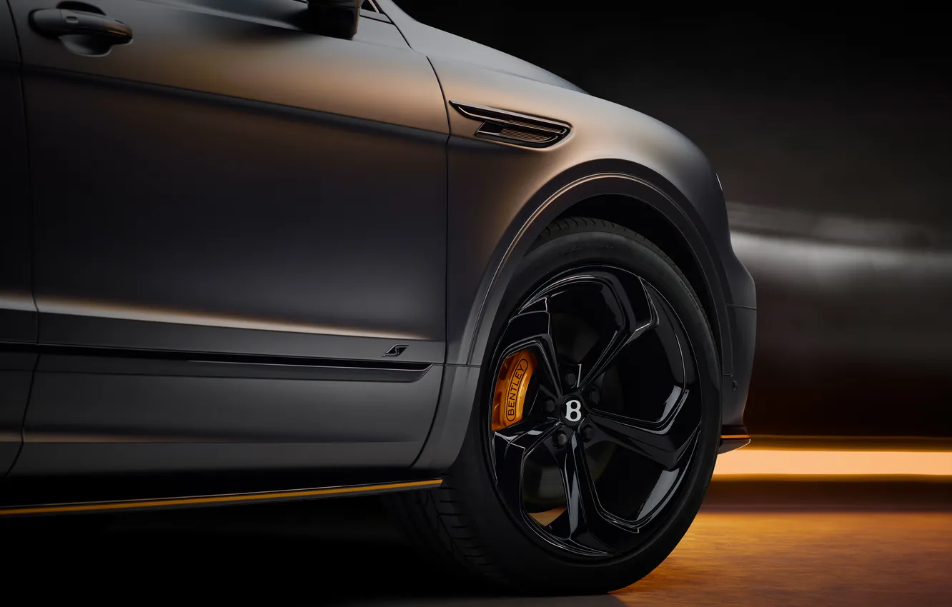 Photo wallpaper Bentley, Bentayga, 2024, Bentley Bentayga S "Black Edition"