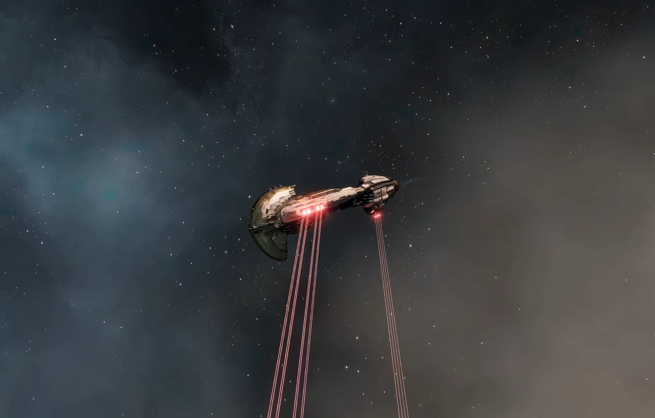 Photo wallpaper space, eve online, Battleship