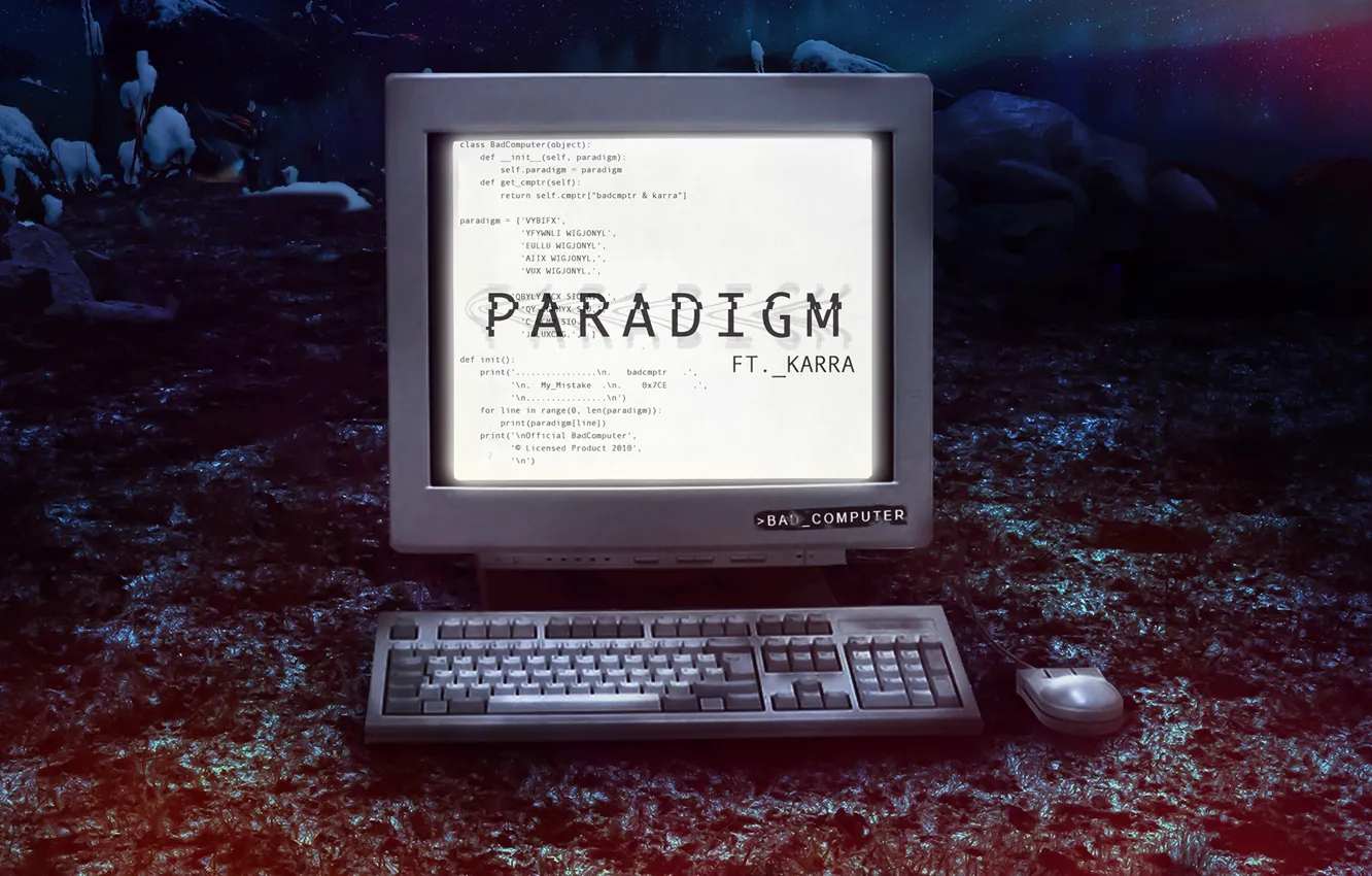 Photo wallpaper Music, Cover, Monstercat, Bad Computer, Karra, Paradigm