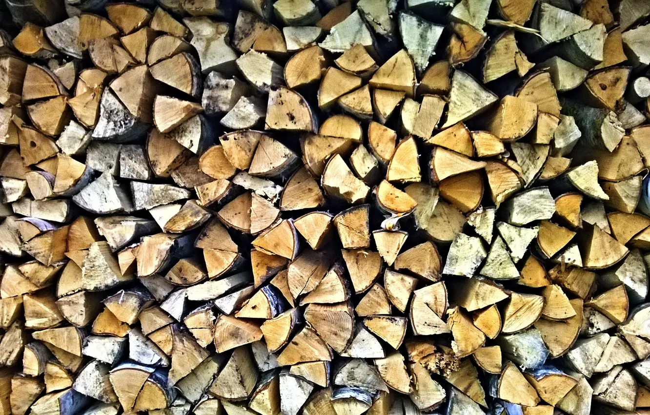 Photo wallpaper tree, texture, wood, birch, logs