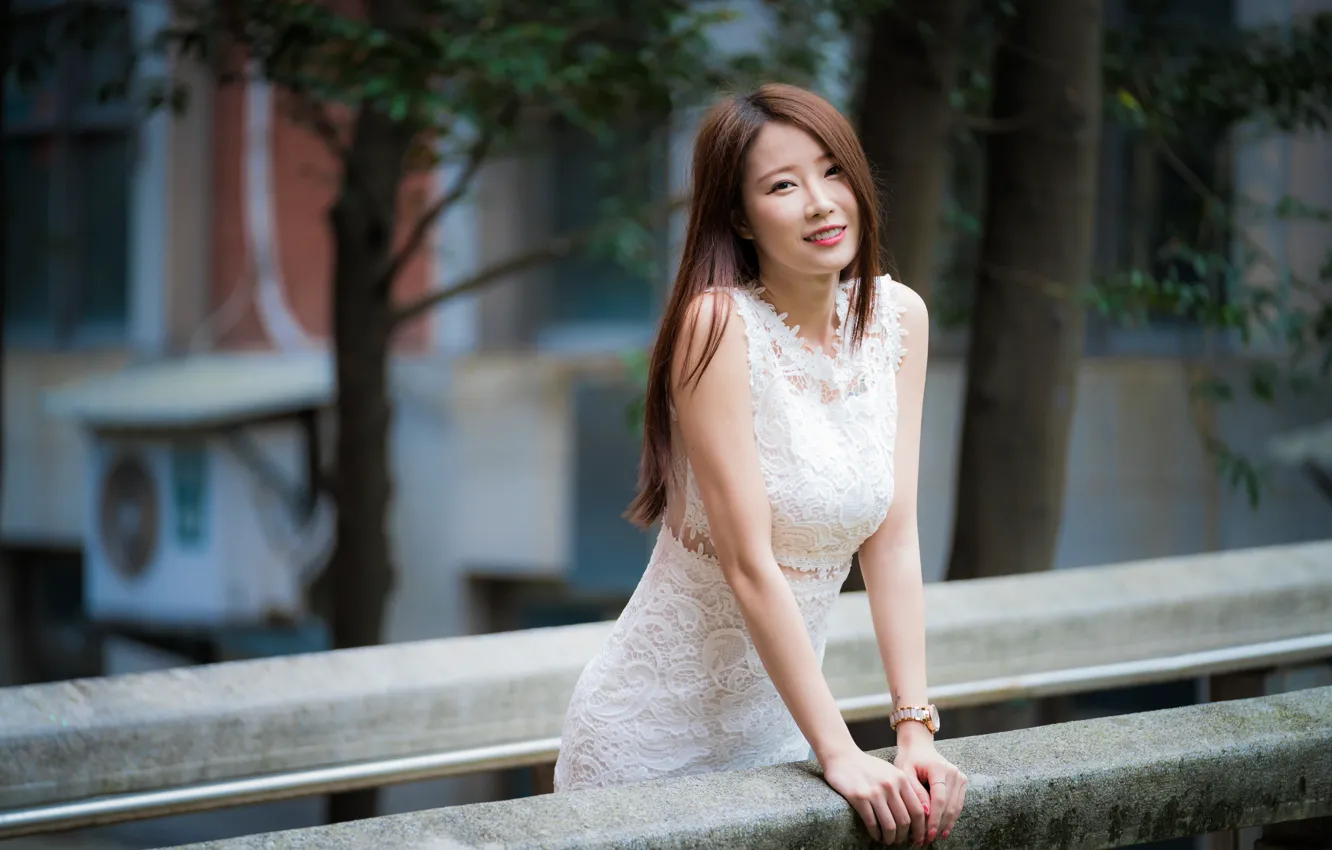 Photo wallpaper girl, Asian, cutie