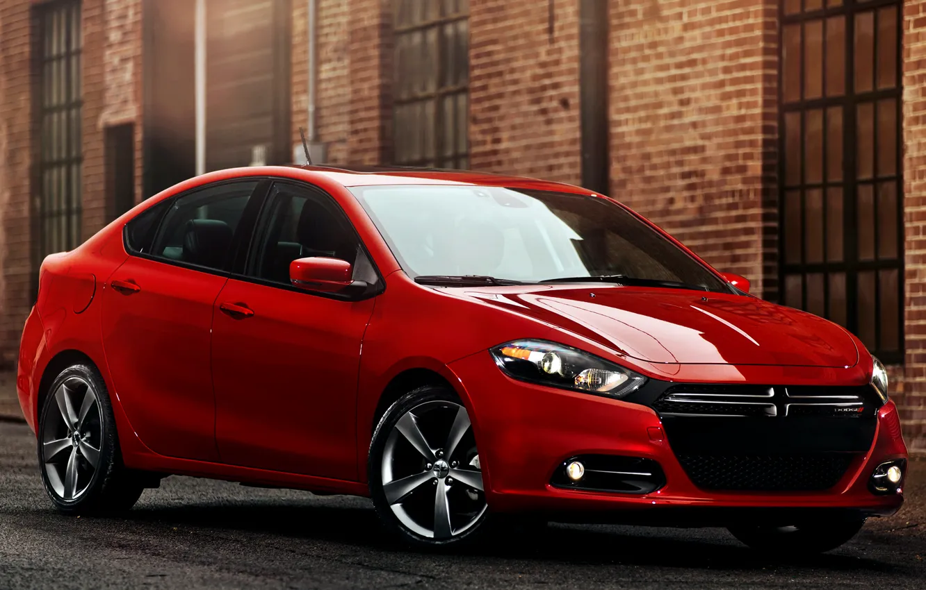 Photo wallpaper red, Dodge, car, R/T, Dart