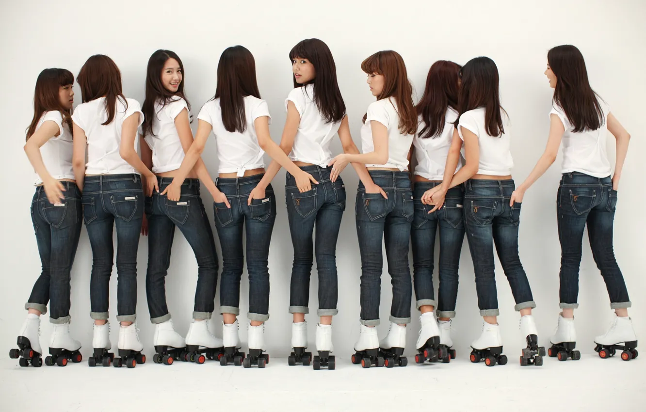 Photo wallpaper Sexy, Music, Asian, White, Girls, Beauty, SNSD, Kpop