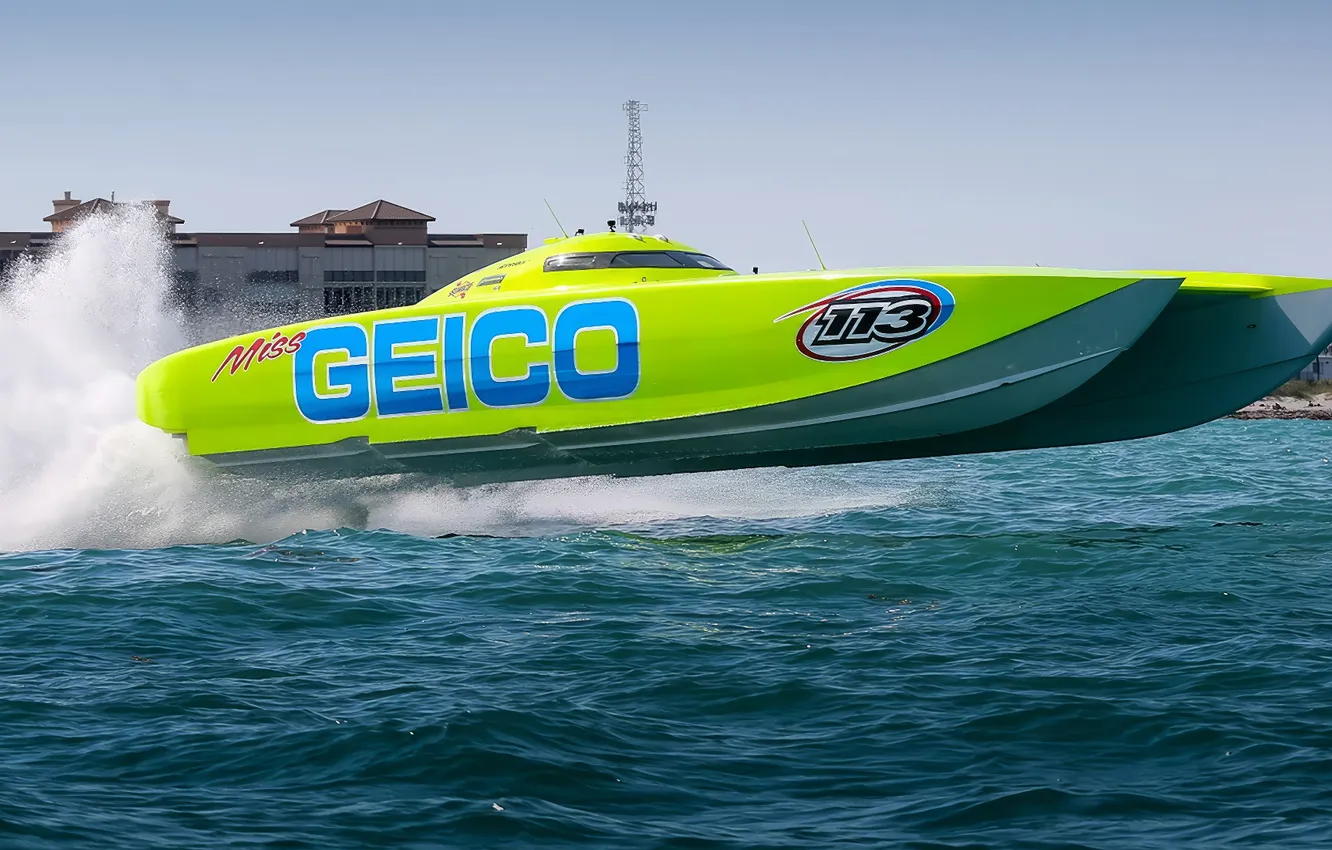 Photo wallpaper race, boat, speed