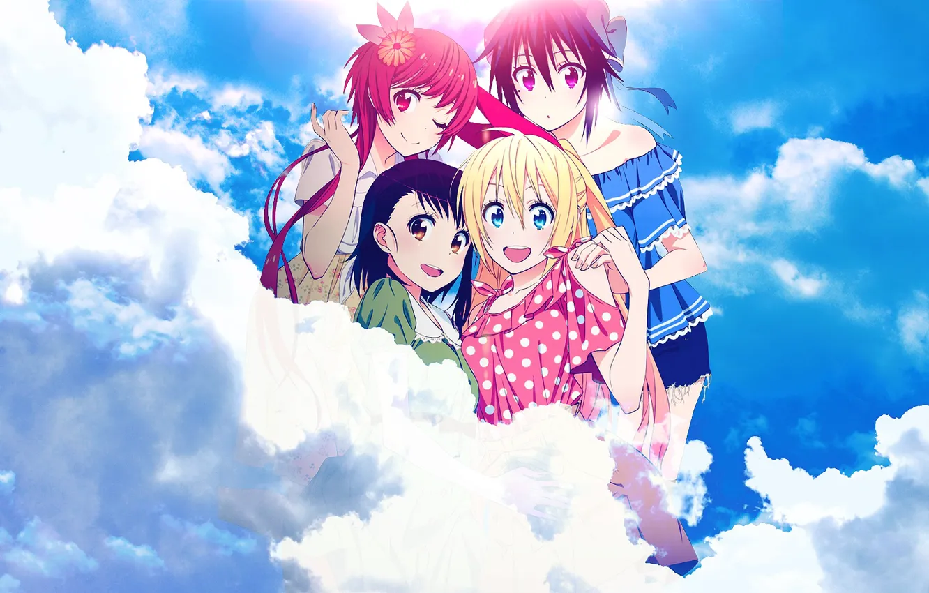Photo wallpaper anime, Tsugumi, nisekoi, Seishirou, Kirisaku, Chitoge