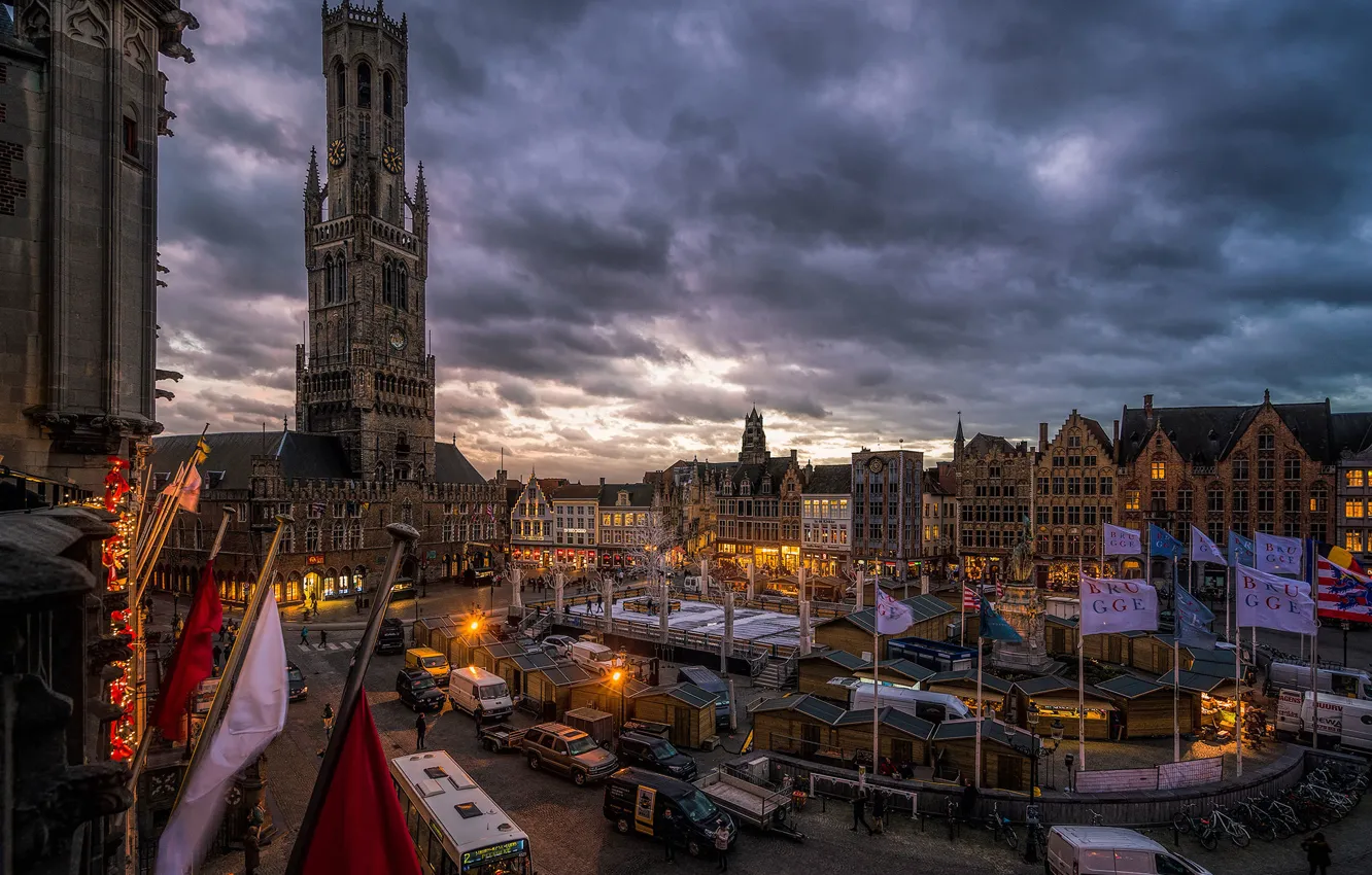 Photo wallpaper Belgium, Bruges, Bruges