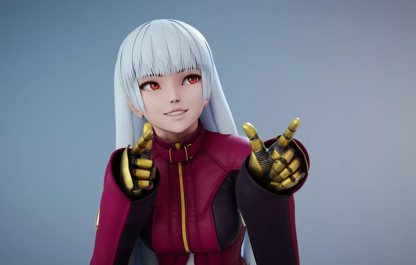 Photo wallpaper beauty, Kula Diamond, smile, Me, girl, gloves, King Of Fighters