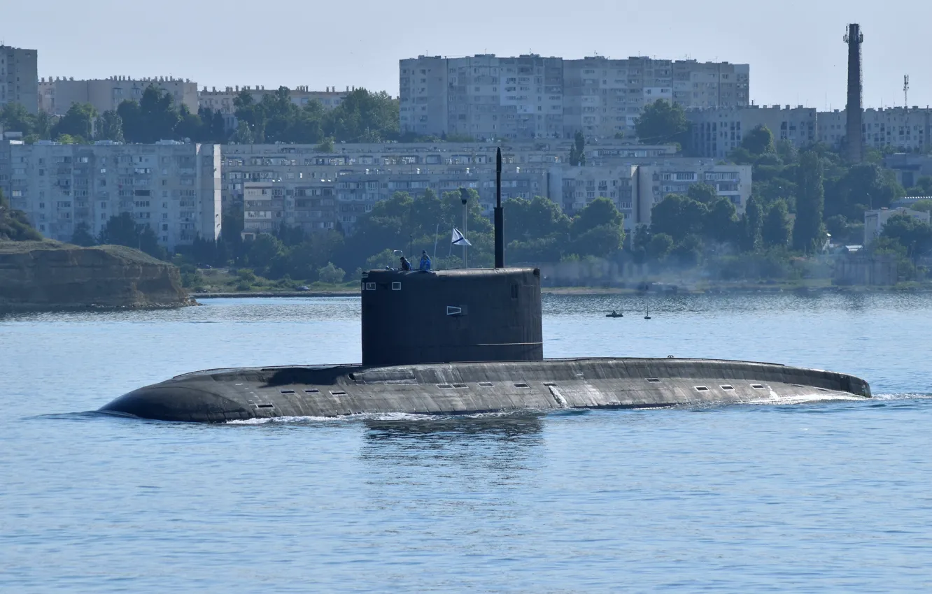 Photo wallpaper submarine, submarine, diesel, Sevastopol, the project 636.3