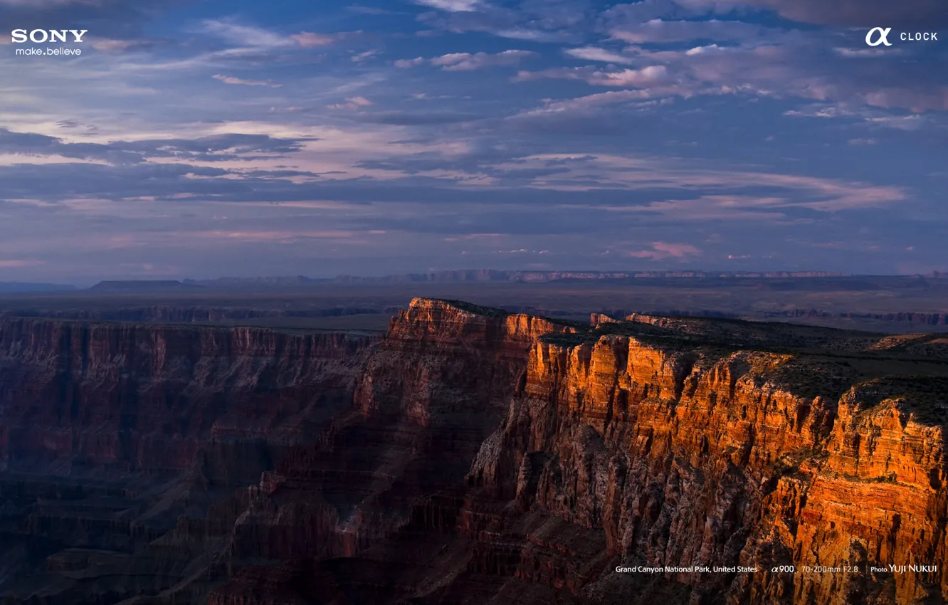 Photo wallpaper landscape, sunset, mountains, nature, background, Android, Sony, nature