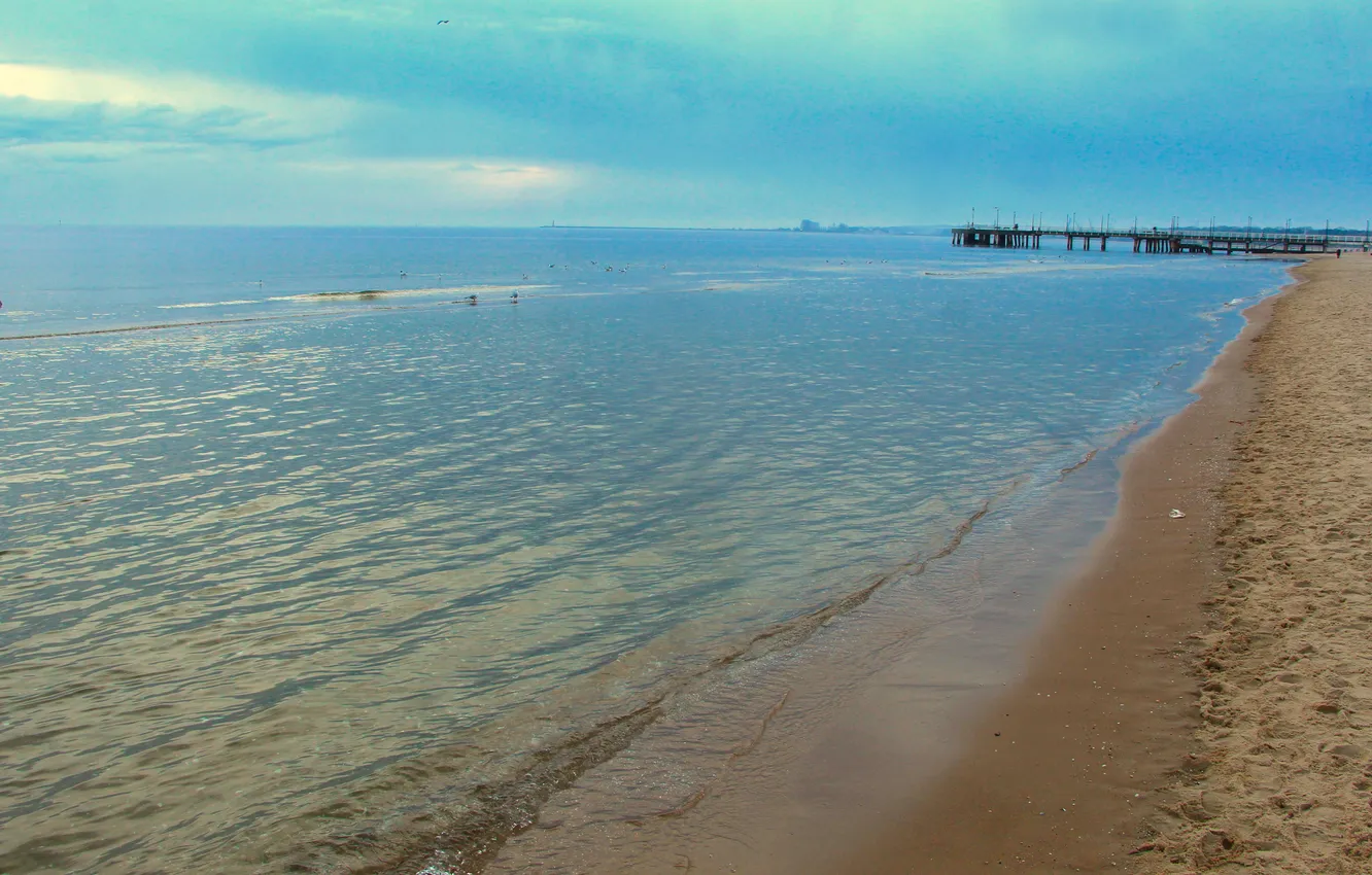 Photo wallpaper beach, sea, ocean, water