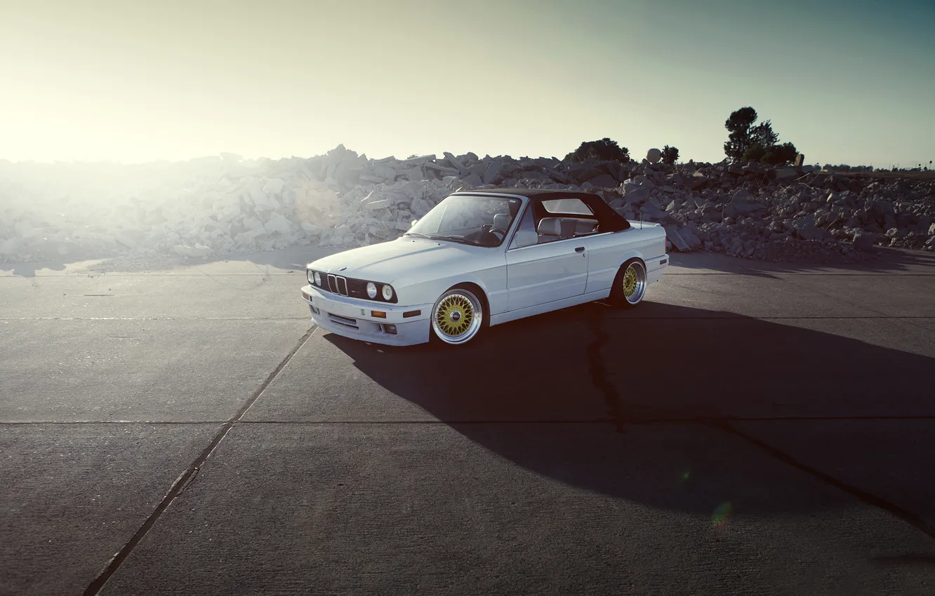 Photo wallpaper white, BMW, drives, Boomer