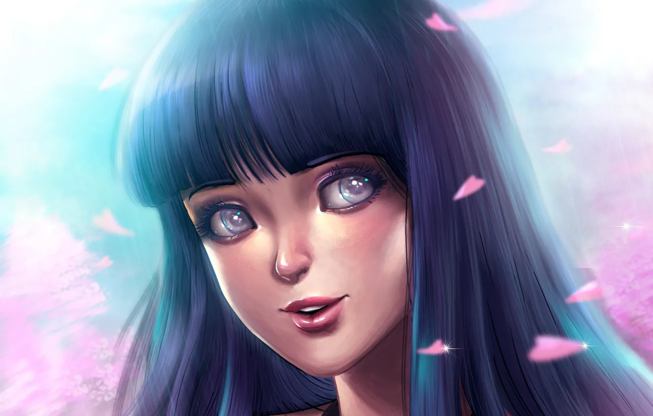 Wallpaper eyes, girl, anime, naruto, hinata, Hinata Hyuga, Hinata Hyuga ...