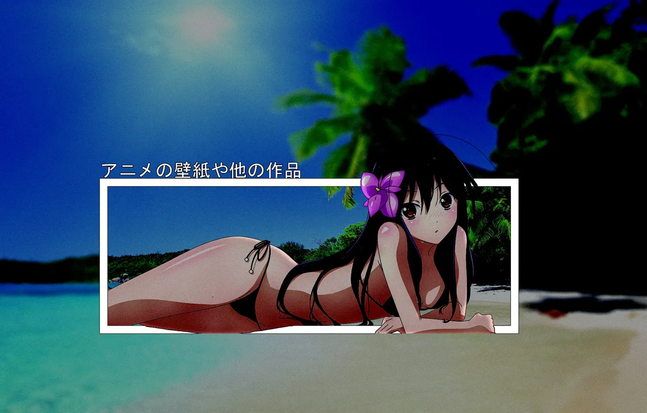 Photo wallpaper beach, anime, madskillz anime
