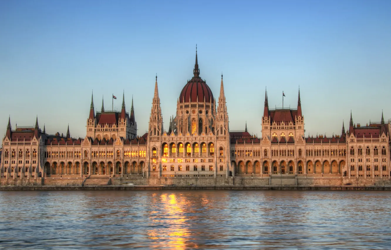 Photo wallpaper architecture, architecture, Hungary, Budapest, Budapest, the Parliament building, Hungarian Parliament