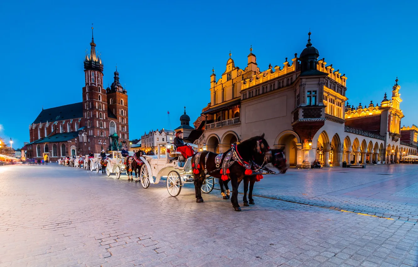 Photo wallpaper area, Poland, Krakow