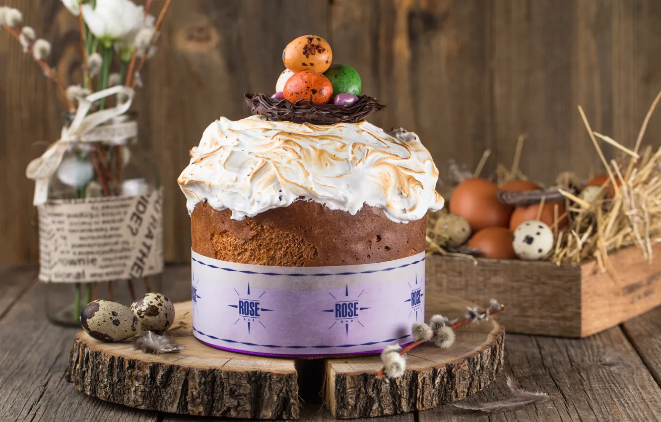 Photo wallpaper decoration, holiday, Easter, cake, cakes
