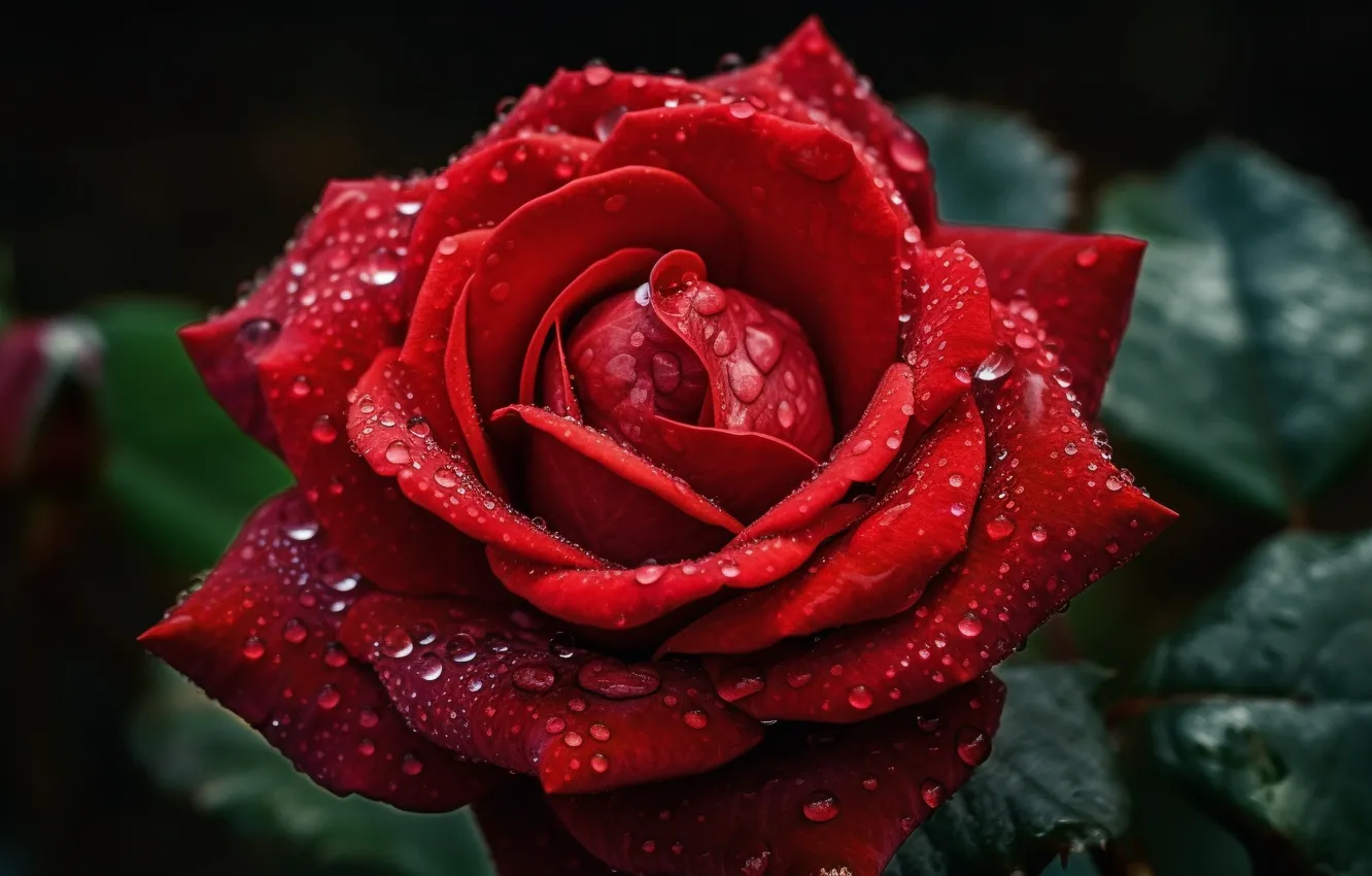 Wallpaper Flower Drops Macro Flowers Rose Roses Petals Red For