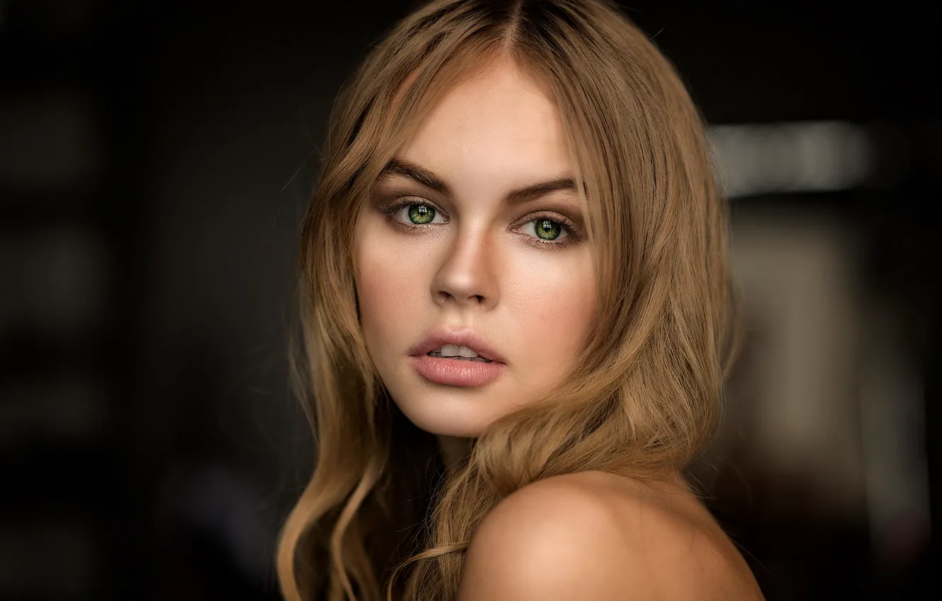 Photo wallpaper portrait, Anastasia Shcheglova, Mark Prinz, breathtaking eyes