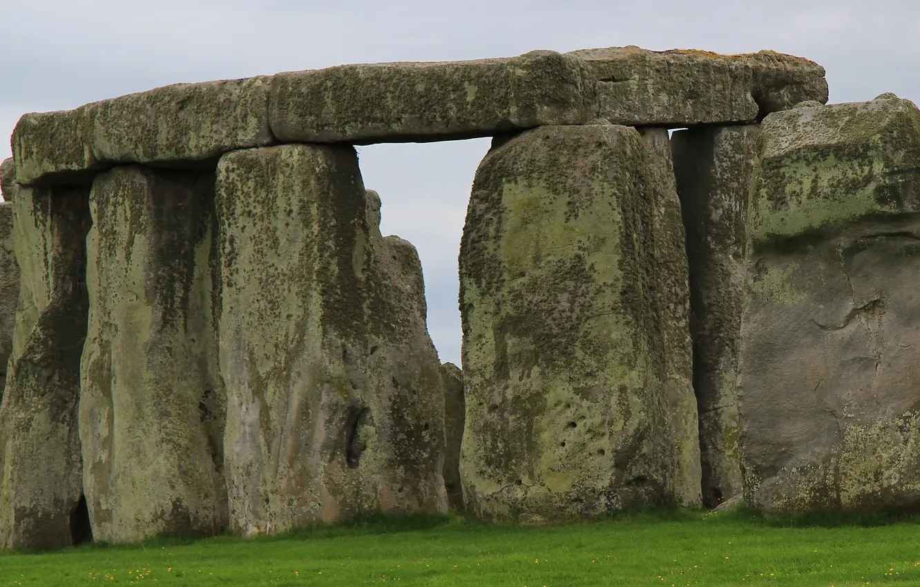 Photo wallpaper landscape, nature, stones, Stonehenge