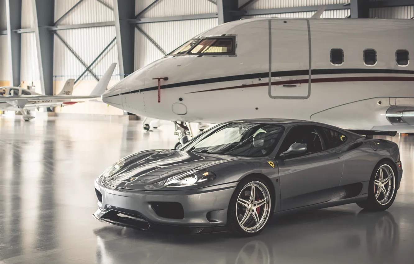 Photo wallpaper Ferrari, 360, Airplane, Modena