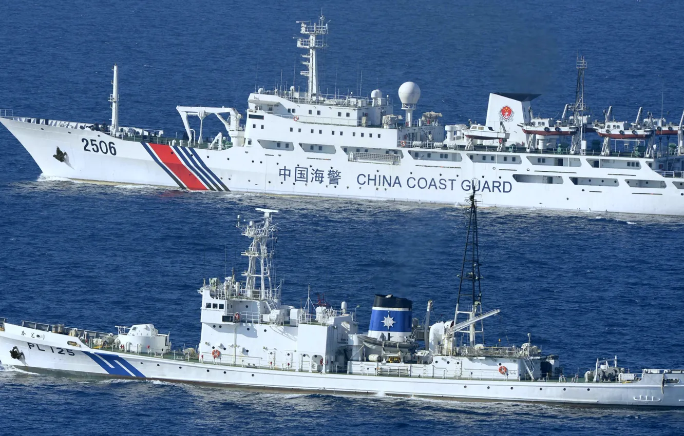 Photo wallpaper ship, Japan, China, the coast guard