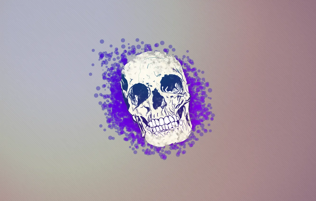 Photo wallpaper color, squirt, Skull, soft
