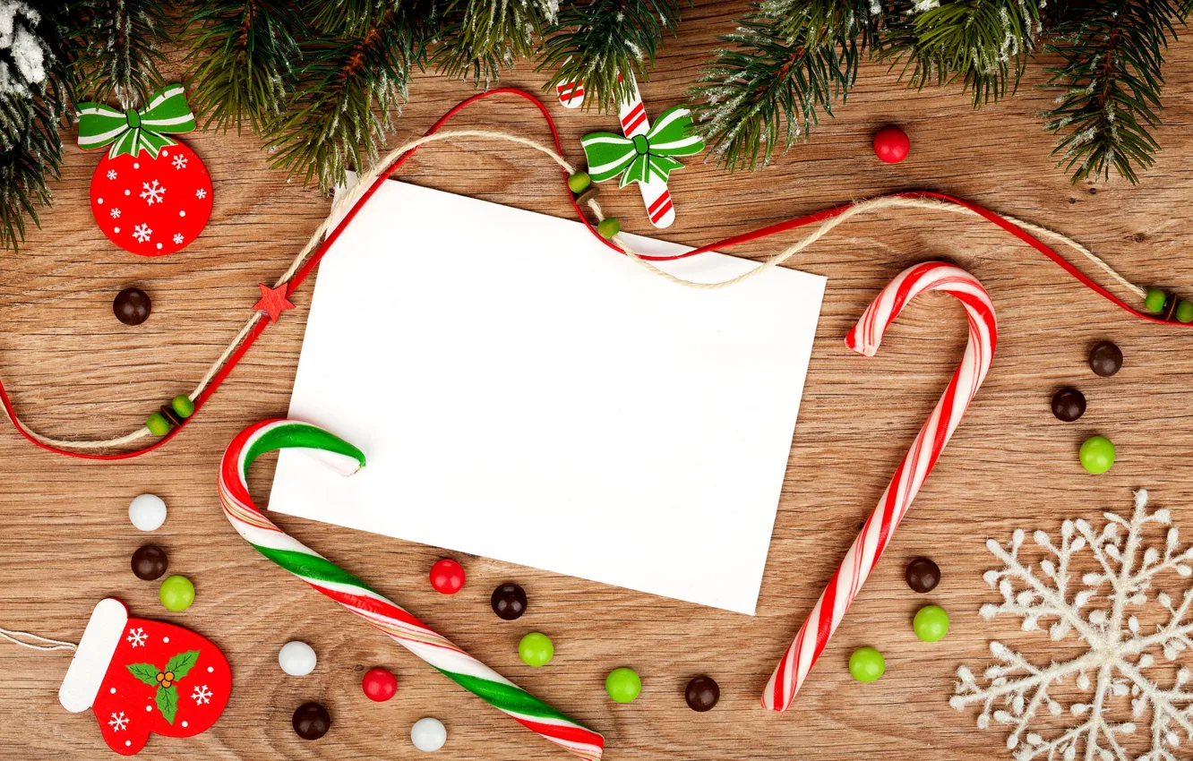 Photo wallpaper decoration, holiday, gift, Christmas, candy, Christmas, happy new year, merry christmas