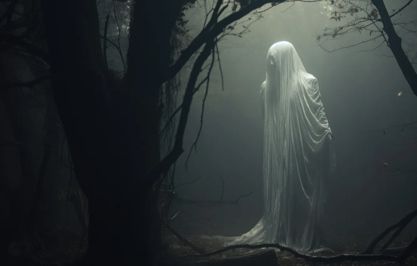 Photo wallpaper dark, Ghost, creepy