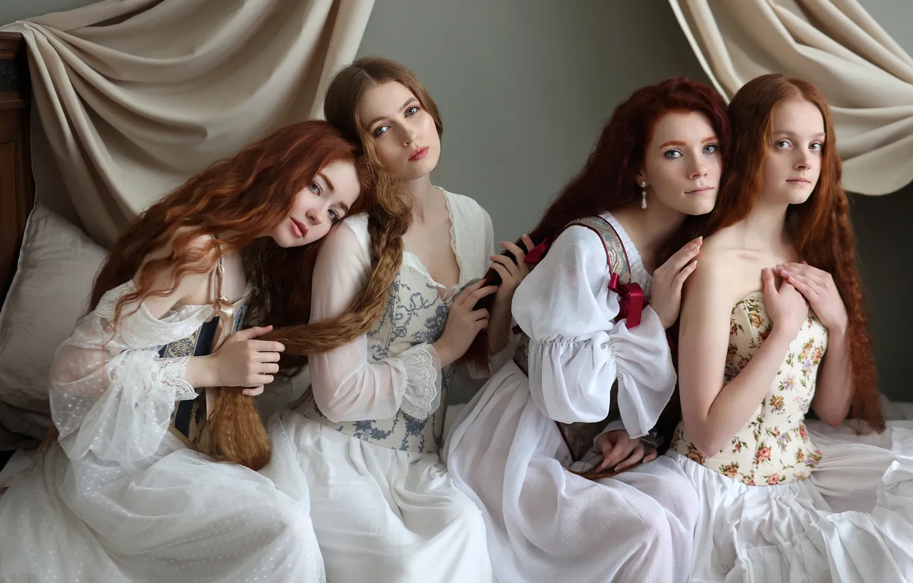 Photo wallpaper look, girl, Albina Khusainova