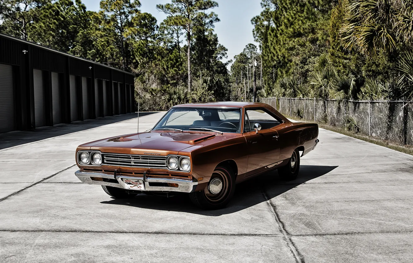 Photo wallpaper coupe, 1969, Coupe, Plymouth, Plymouth, 426, Hemi, Road Runner