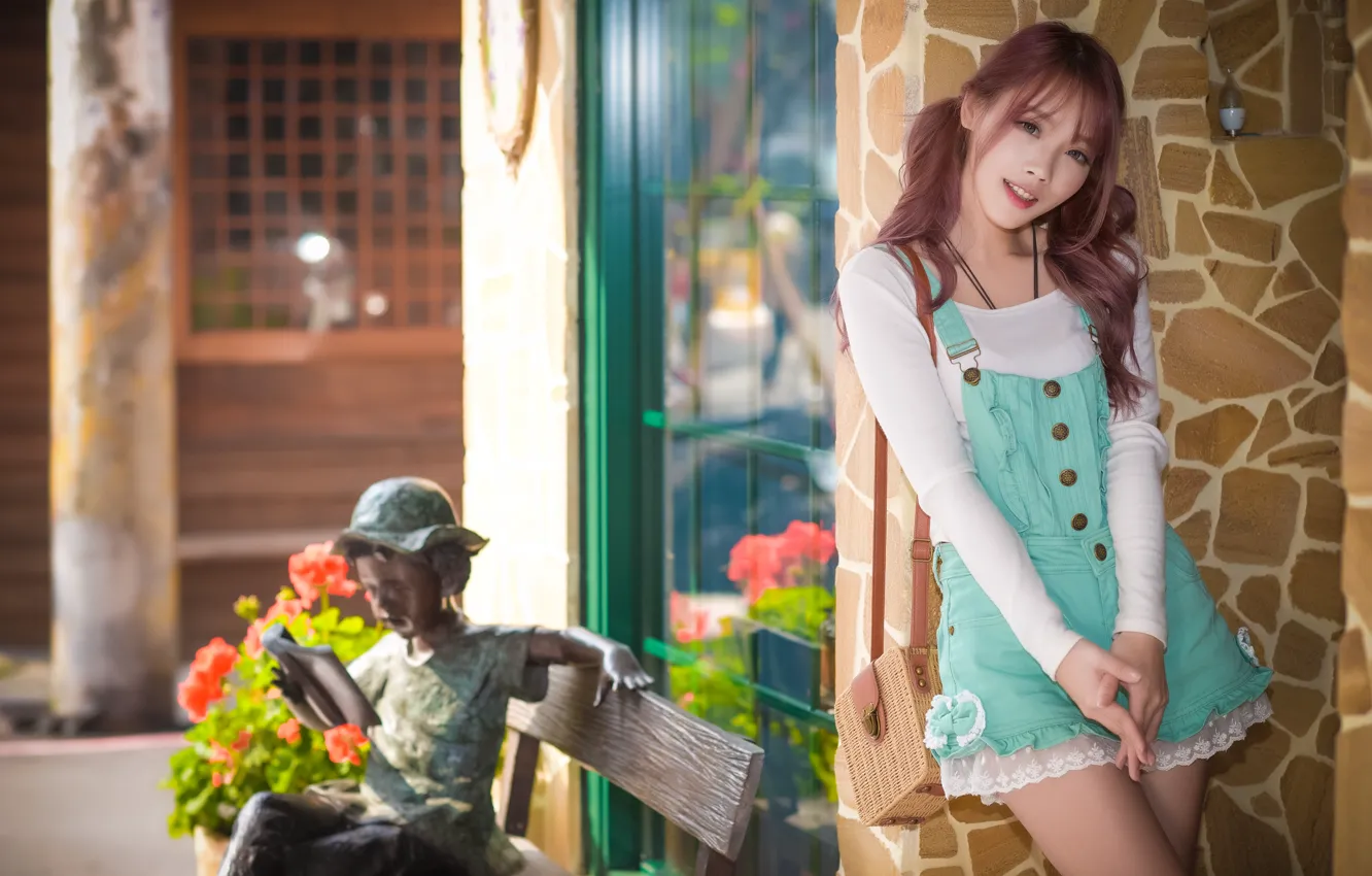 Photo wallpaper girl, style, Asian