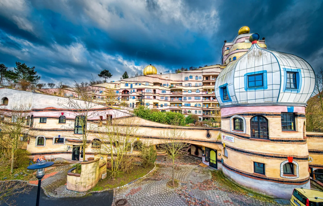 Photo wallpaper the city, building, home, Germany, architecture, Darmstadt