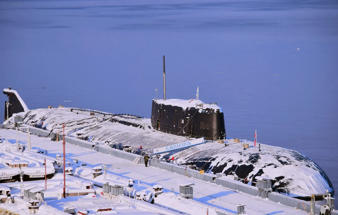 Photo wallpaper Marina, Submarine, Russia, project, 949A Antey