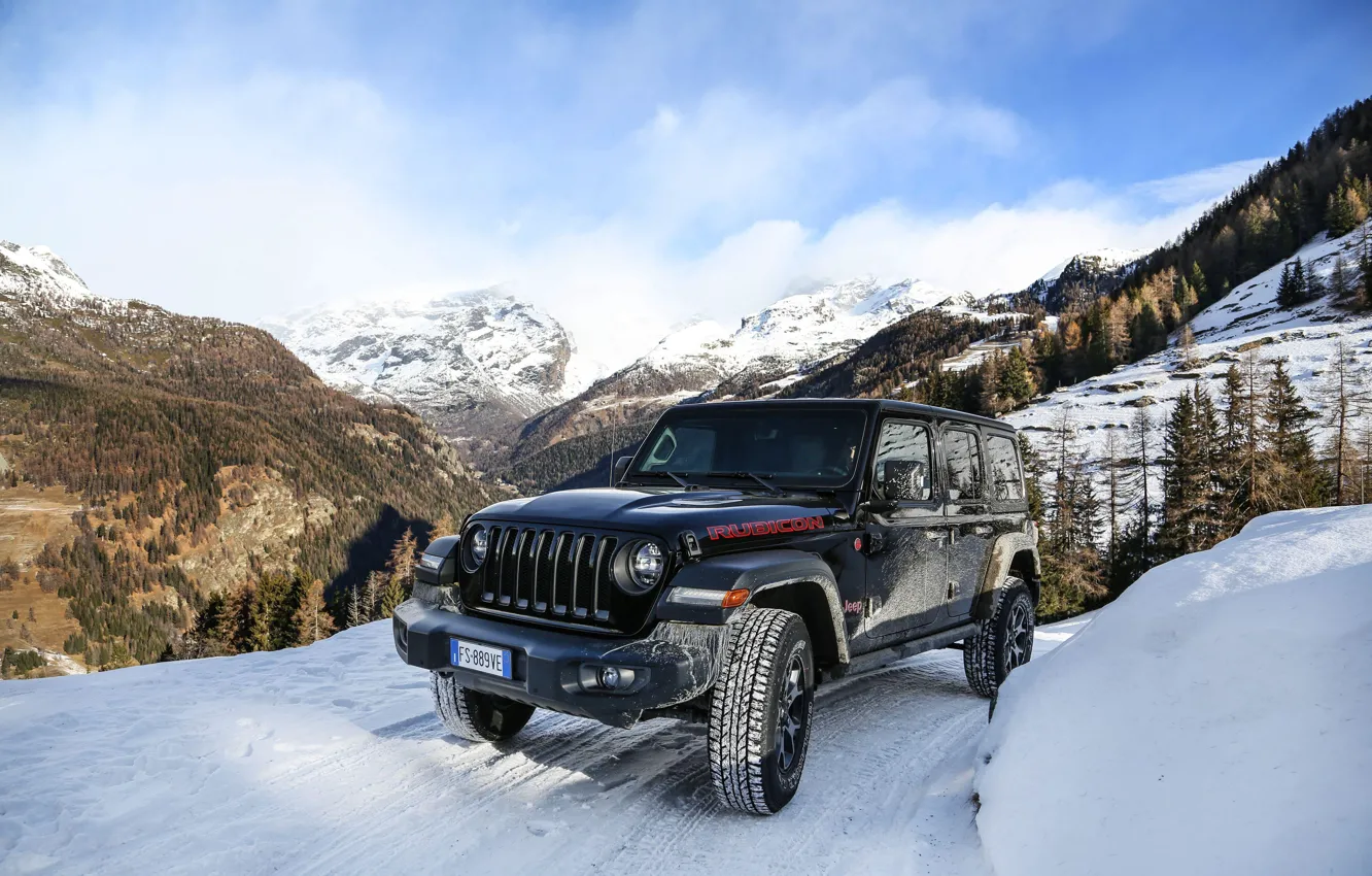 Photo wallpaper 2018, Jeep, Unlimited, Rubicon, Jeep Wrangler, Jeep Wrangler Unlimited Rubicon 2018