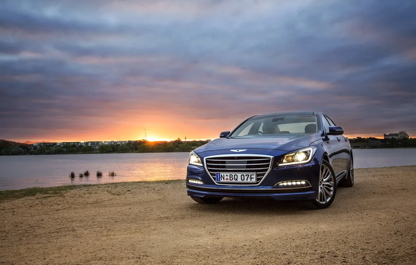 Photo wallpaper Hyundai, Genesis, Hyundai, Genesis