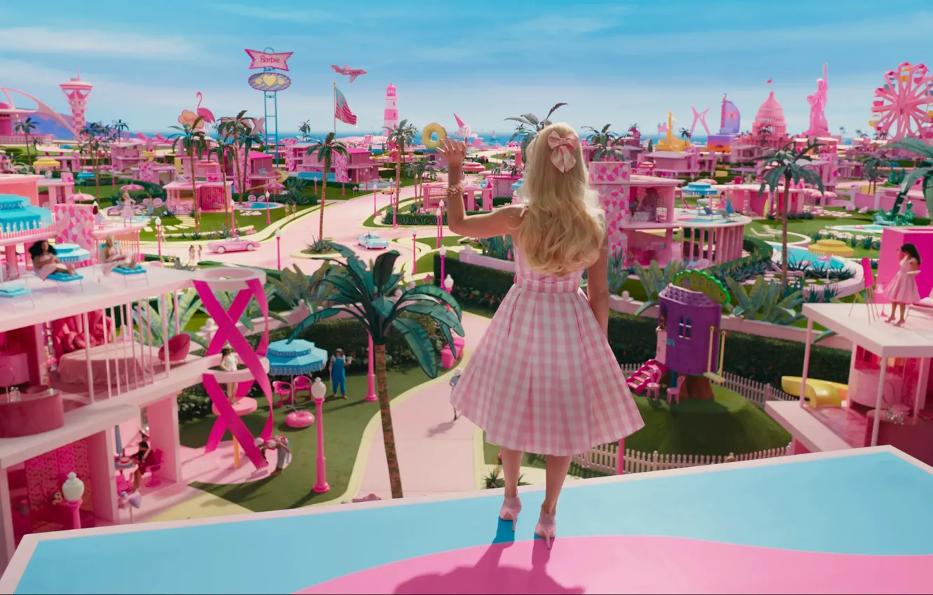 Photo wallpaper the film, Barbie, film, Barbie, Margot Robbie, 2023