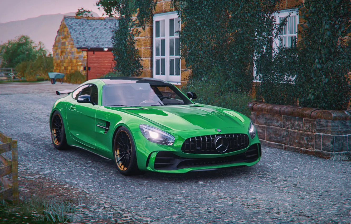 Photo wallpaper Mercedes-Benz, Microsoft, game, AMG, GT R, Forza Horizon 4