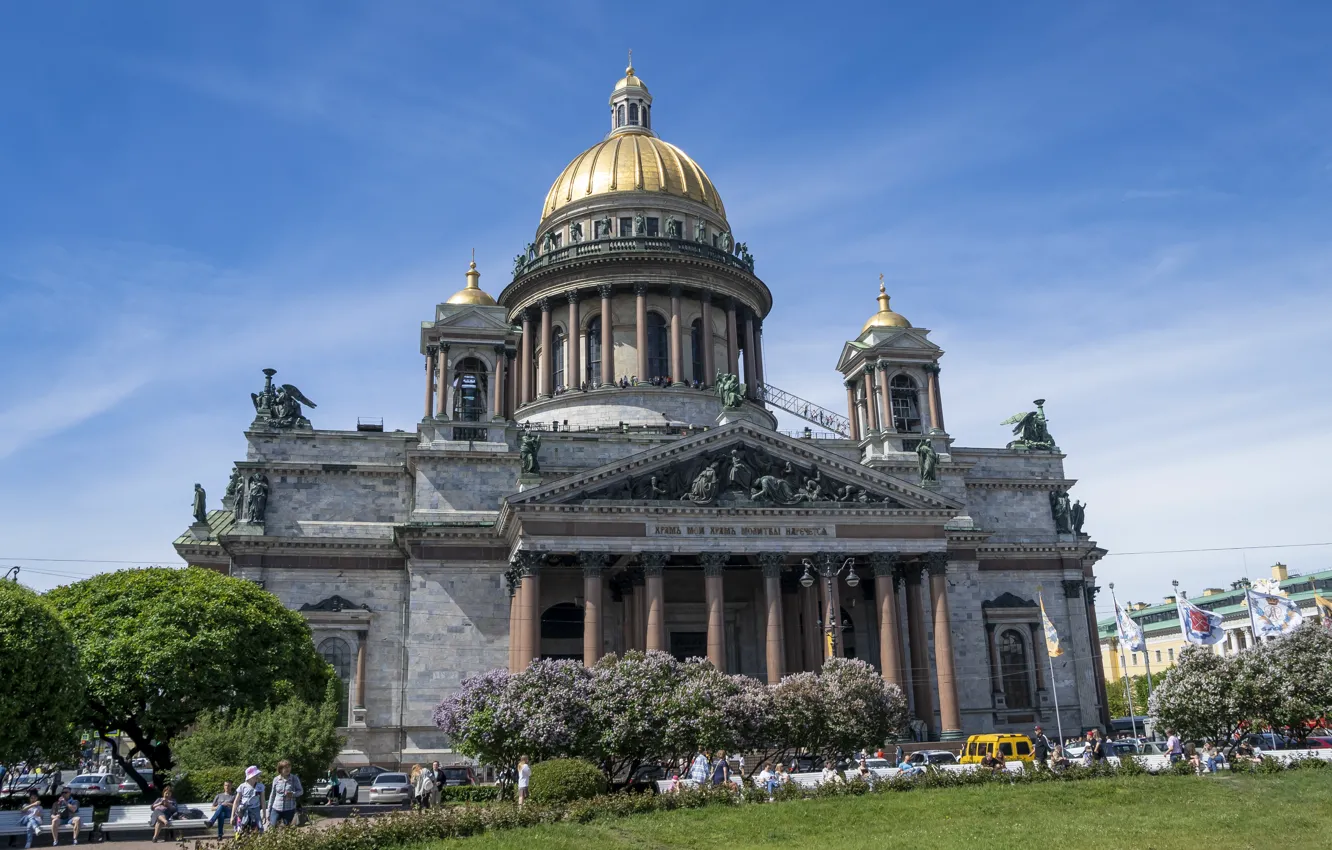 Photo wallpaper mood, spring, Peter, Russia, St. Isaac's Cathedral