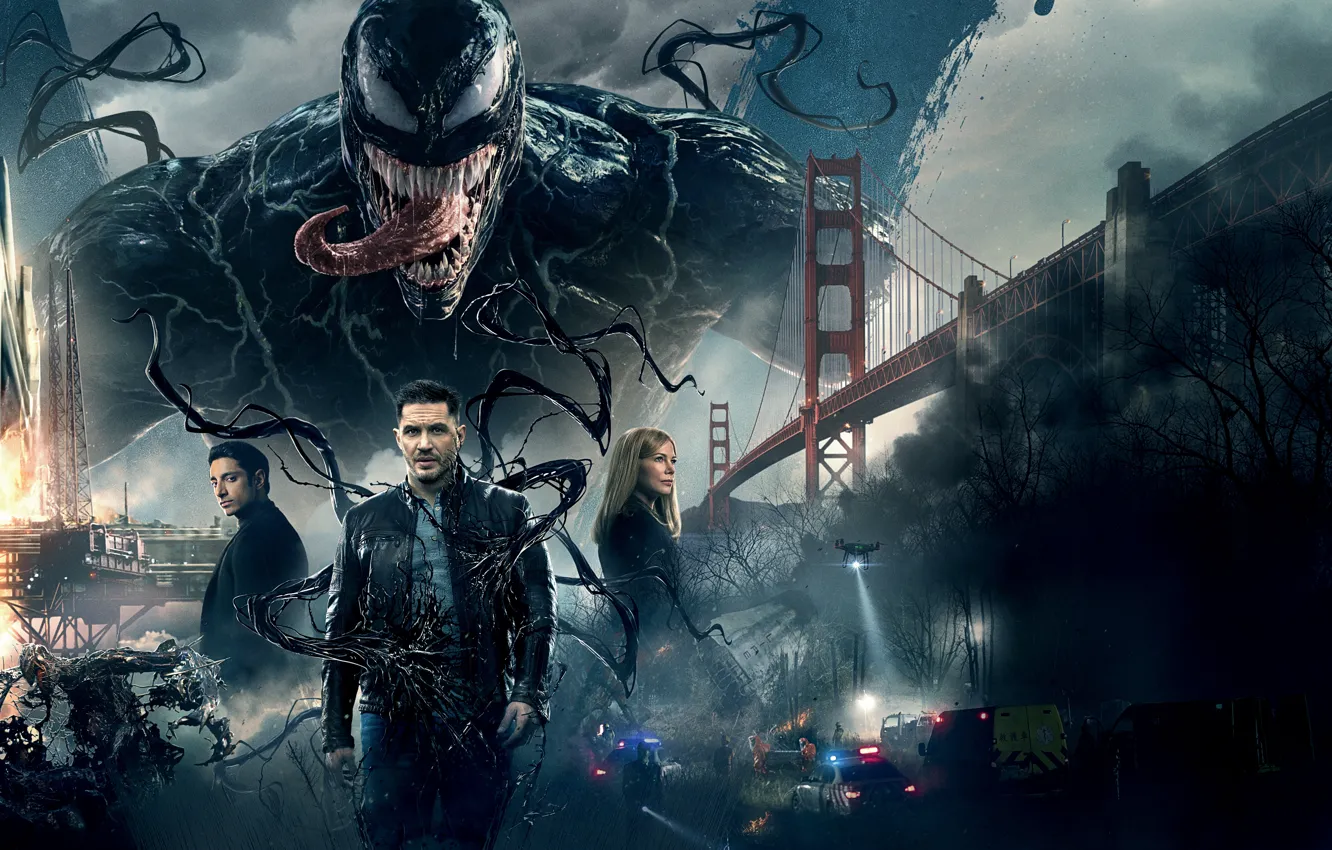 Photo wallpaper horror, Action, Something, alien, Marvel, sci-fi, Parker, movie