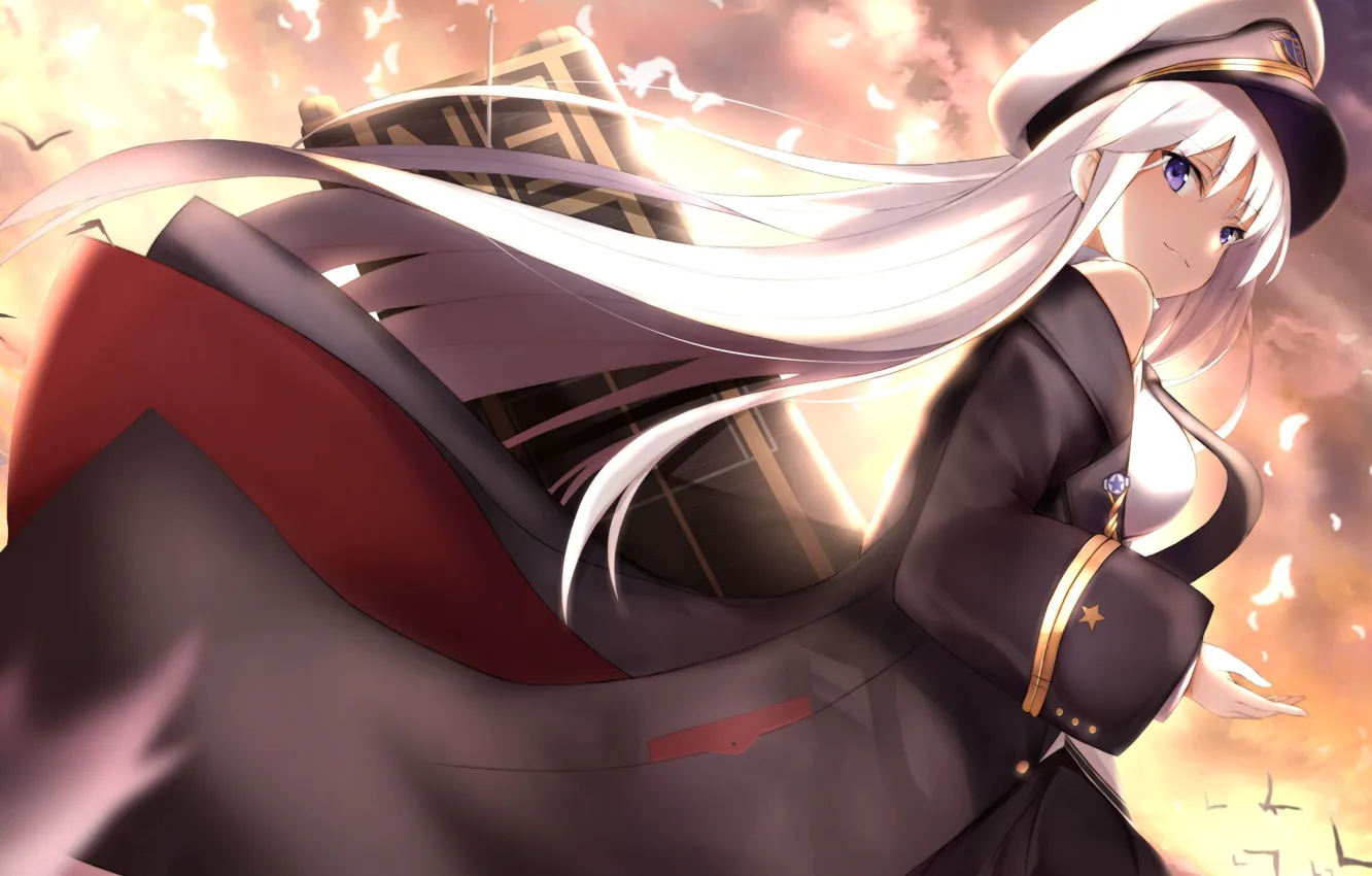 Photo wallpaper girl, anime, art, Enterprise, Azur Lane