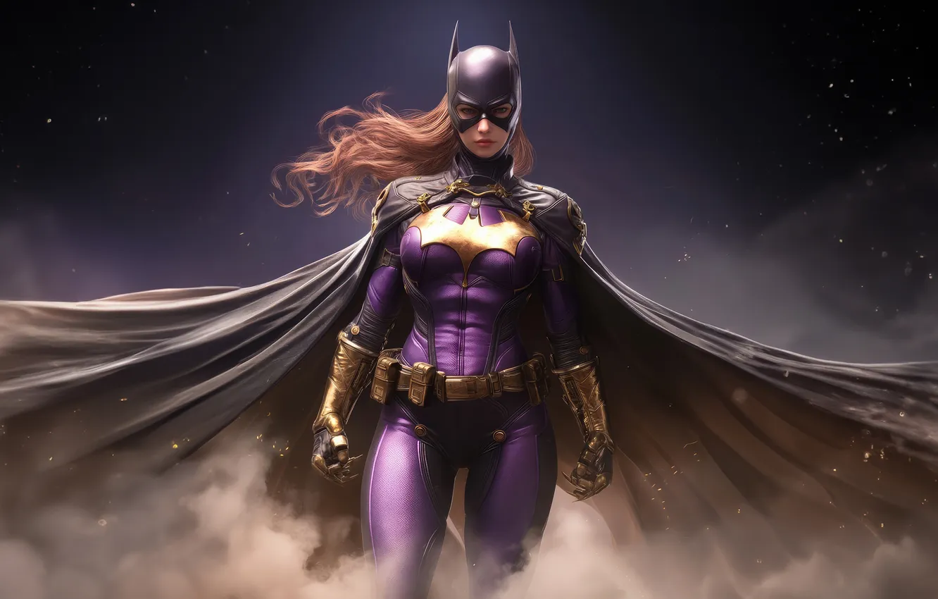 Photo wallpaper fantasy, Superheroes, Batgirl, Fiery